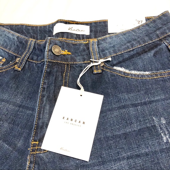 KanCan NWT Jeans Girlfriend Relaxed Cotton Ankle - Picture 4 of 9